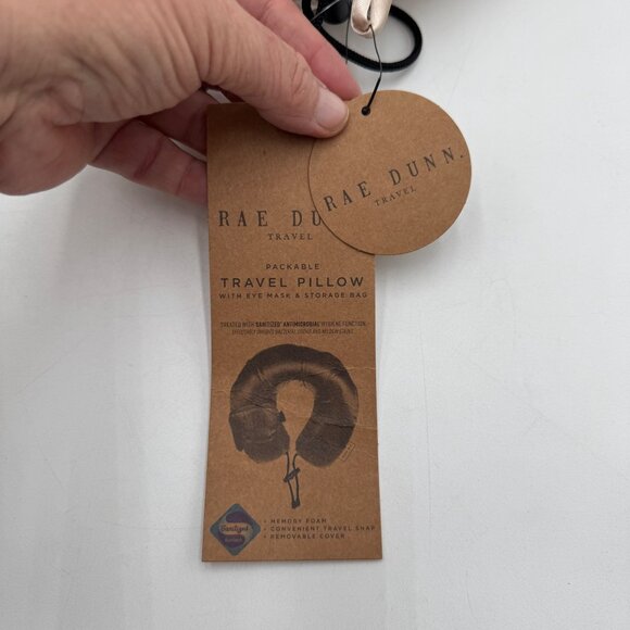 Rae Dunn JETSETTER Packable Travel Pillow Set NWT - Picture 3 of 10